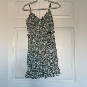 Abercrombie and Fitch green floral bodycon